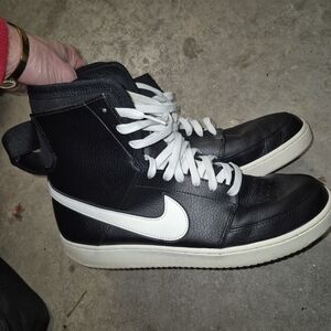 Nike High-Top Black and White Sneakers